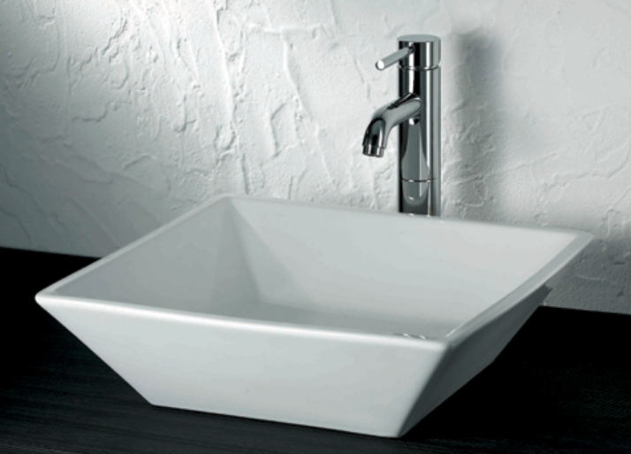 KS405 Ceramic washbasin square